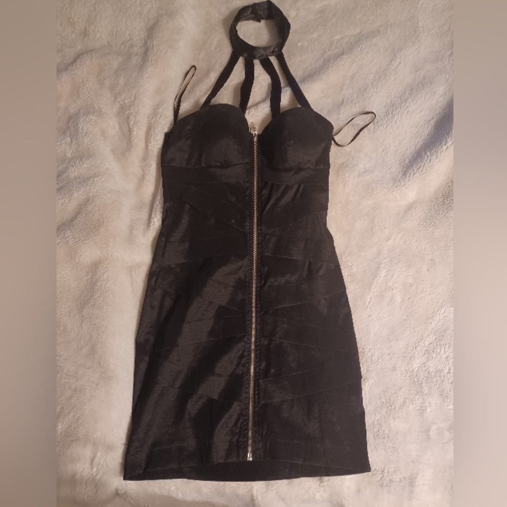 The Limited Black Halter Bodycon Dress